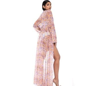 Savage X Fenty by Rihanna Cyber Cat Long Robe Size medium/large